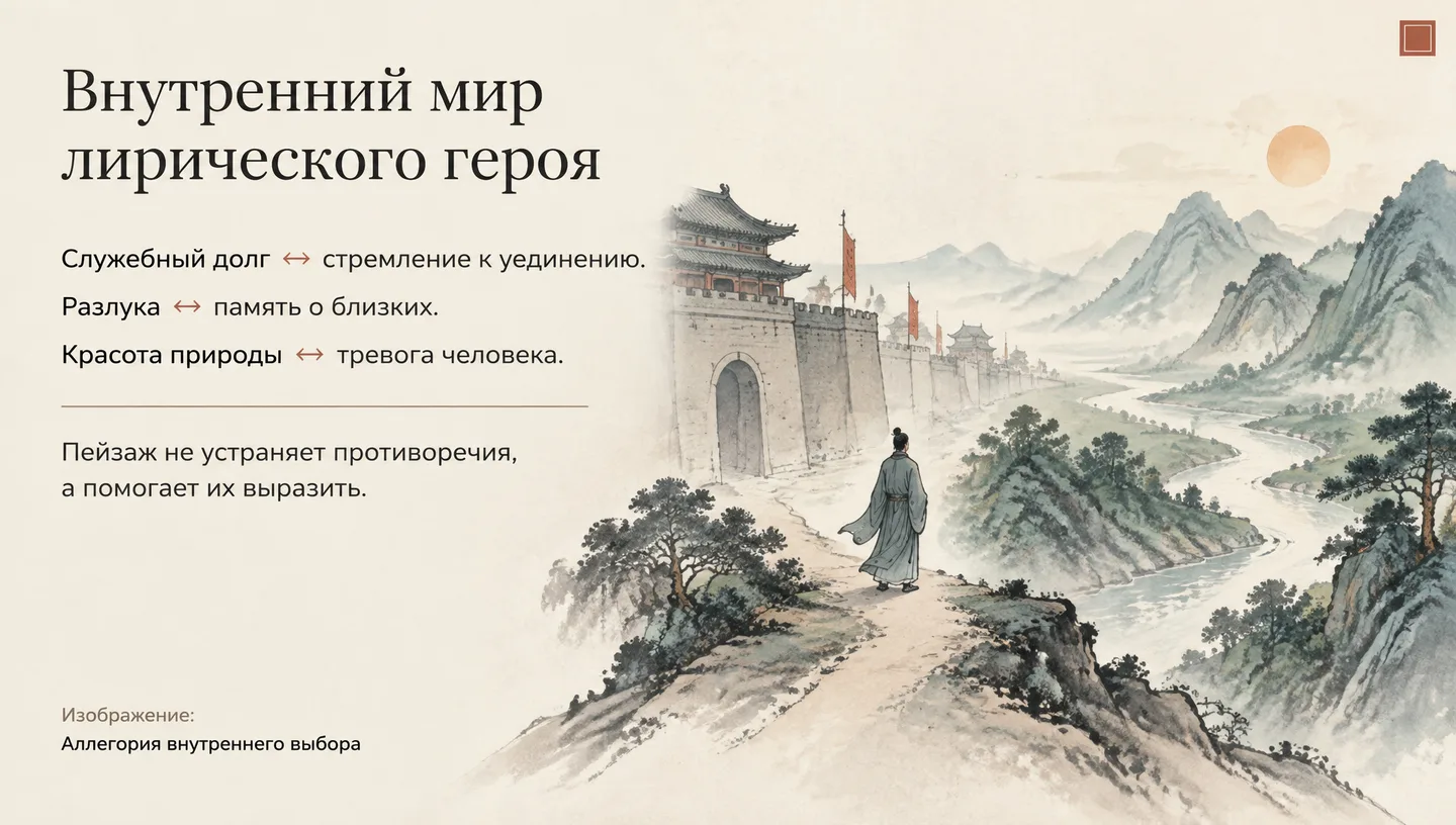 Внутренний мир лирического героя