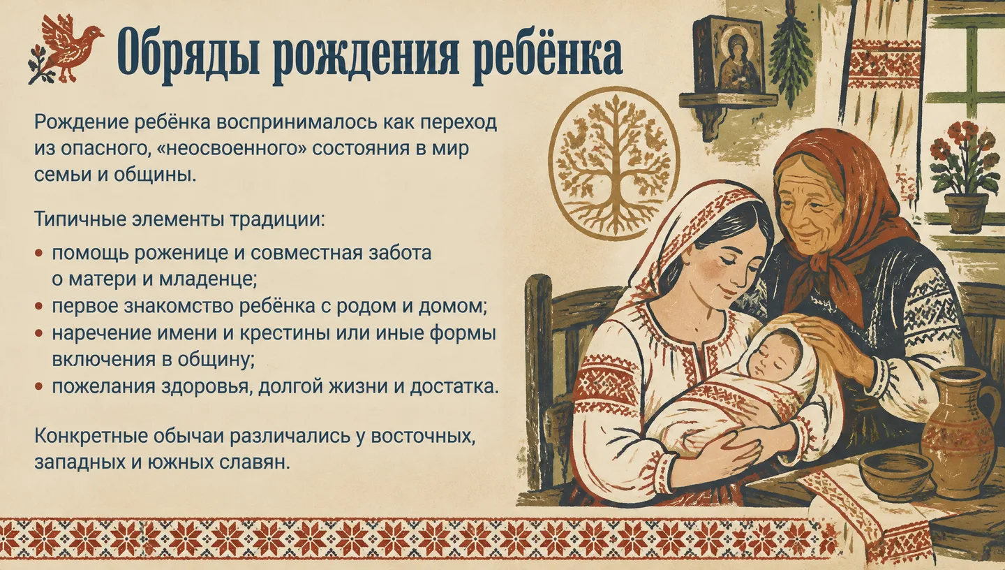 Обряды рождения ребёнка