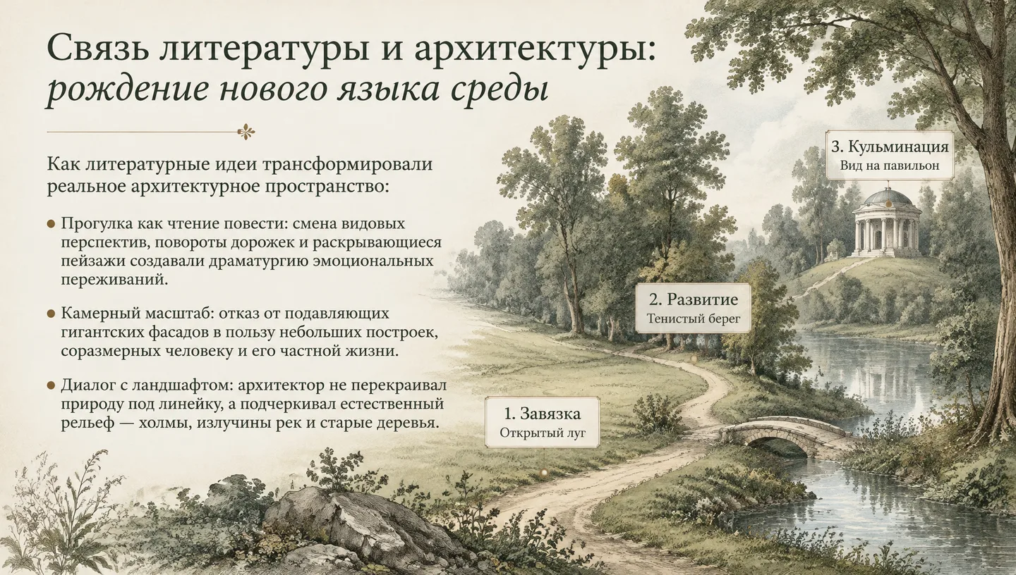 Связь литературы и архитектуры: рождение нового языка среды