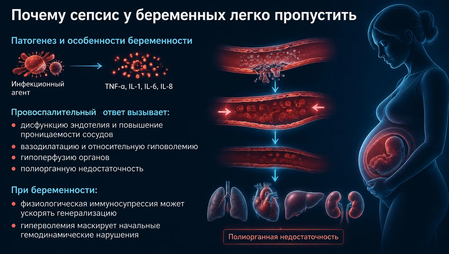 Почему сепсис у беременных легко пропустить