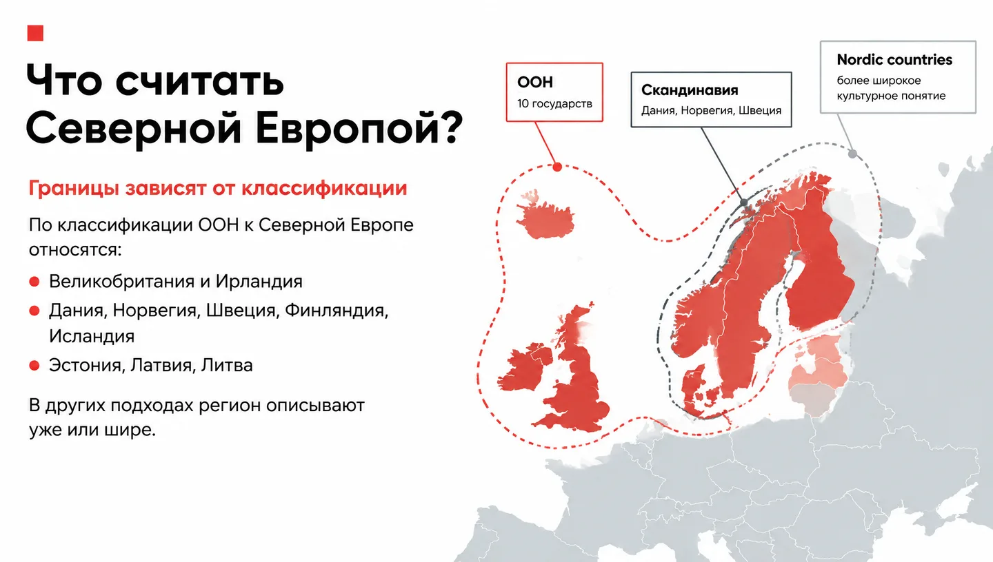 Что считать Северной Европой?