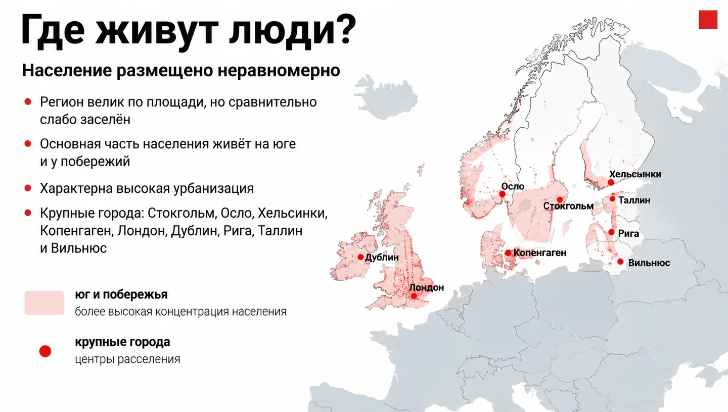 Где живут люди?