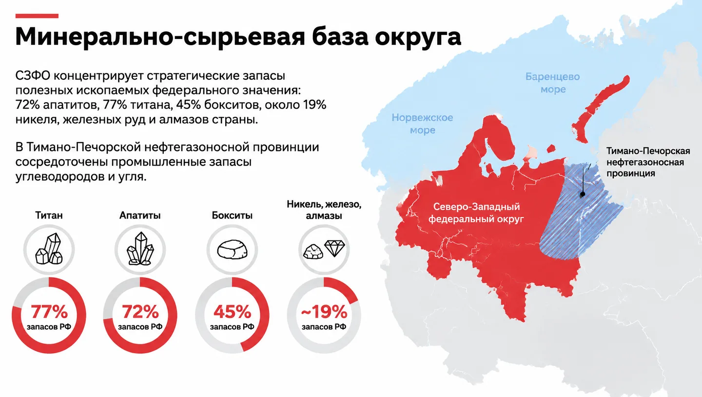 Минерально-сырьевая база округа