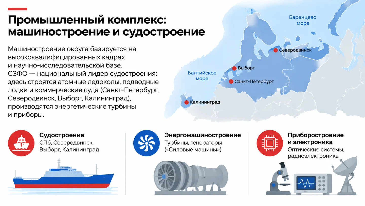 Промышленный комплекс: машиностроение и судостроение