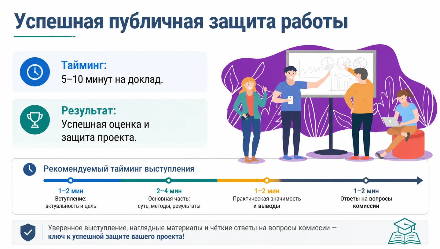 Успешная публичная защита работы