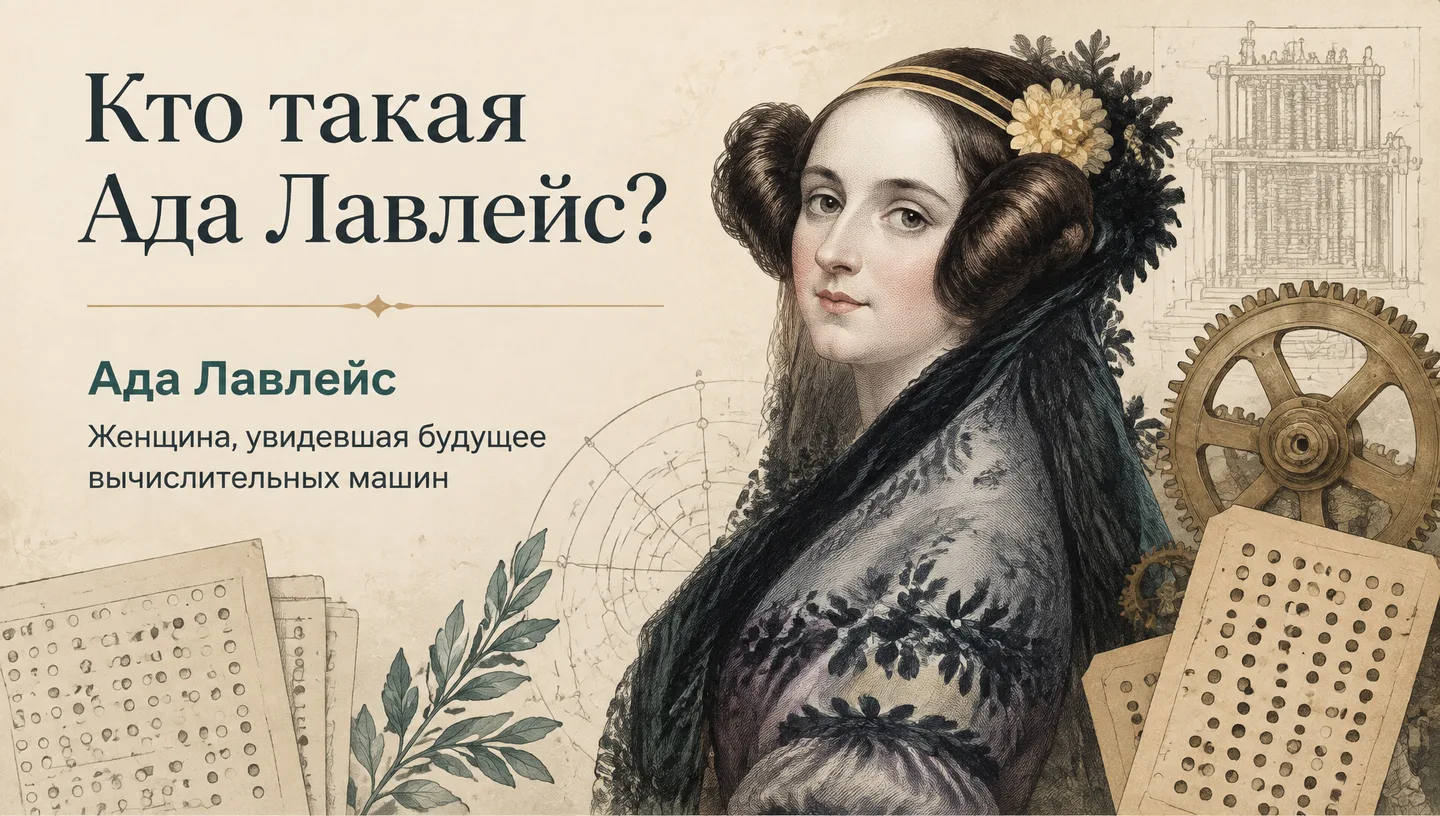 Первый слайд: Кто такая Ада Лавлейс?