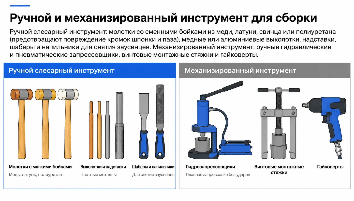 Ручной и механизированный инструмент для сборки