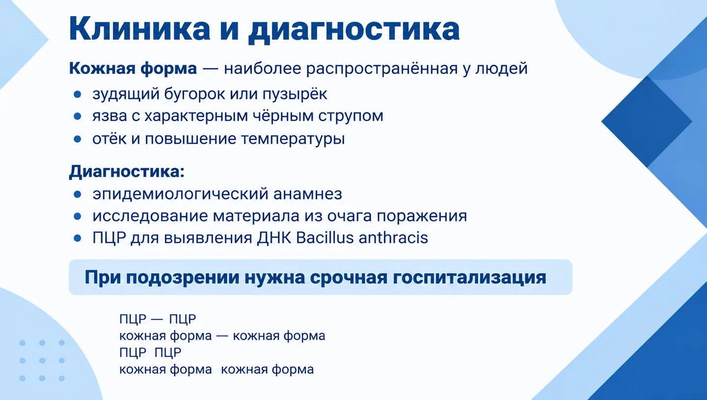 Клиника и диагностика