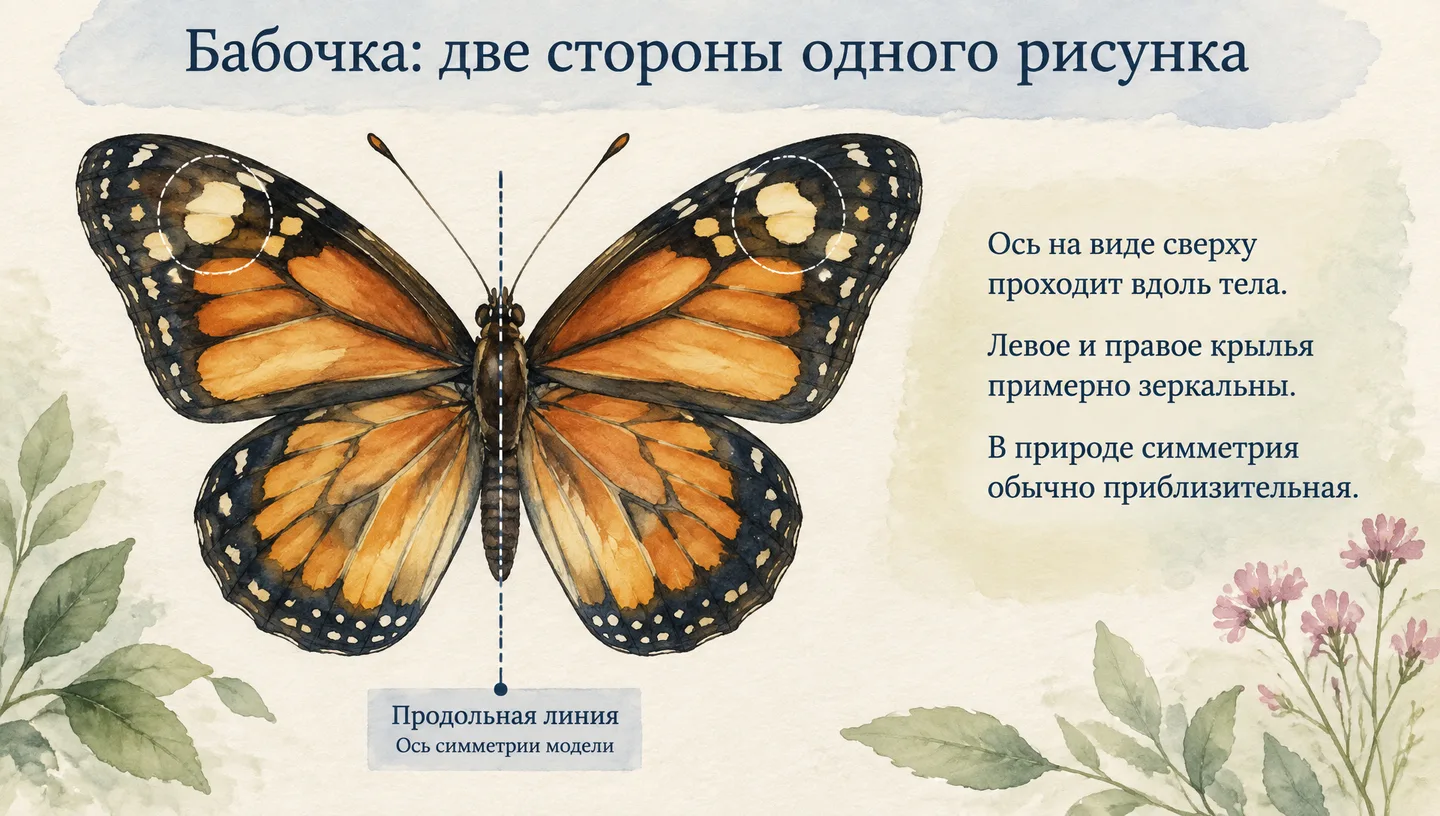 Бабочка: две стороны одного рисунка