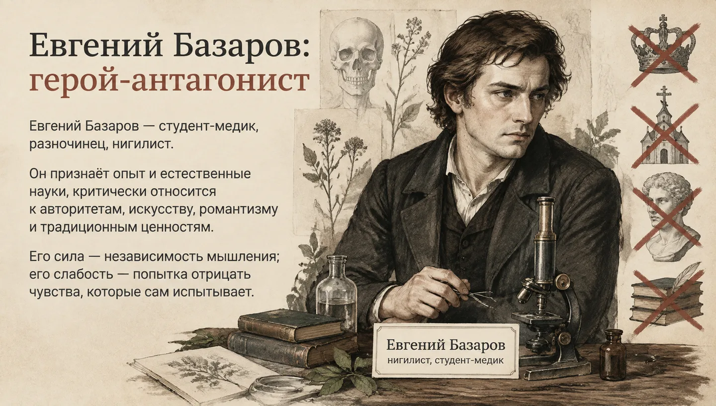 Евгений Базаров: герой-антагонист
