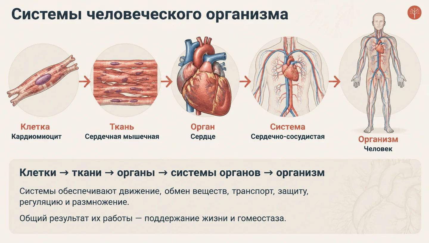 Первый слайд: Системы человеческого организма