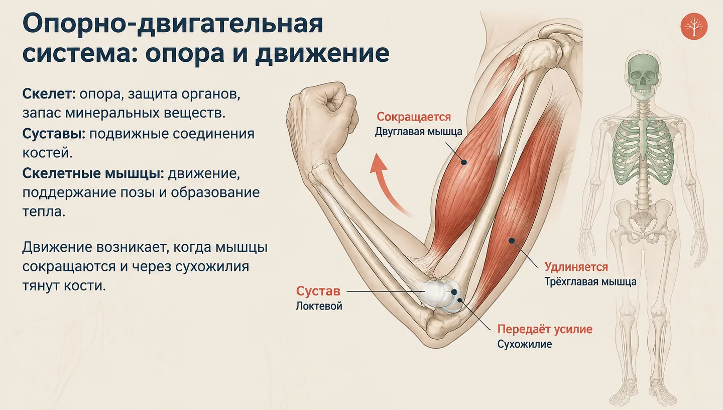 Опорно-двигательная система: опора и движение
