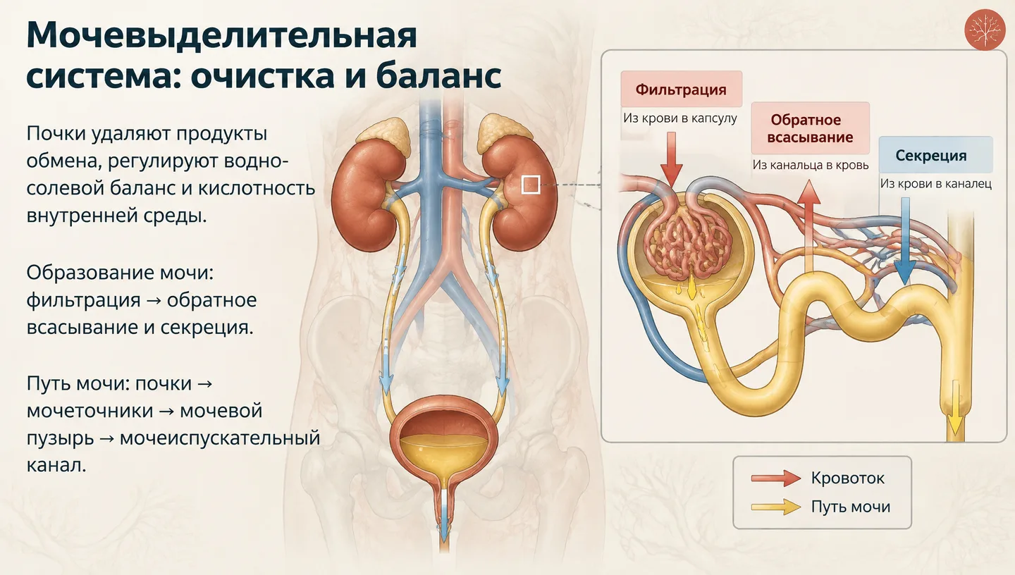 Мочевыделительная система: очистка и баланс