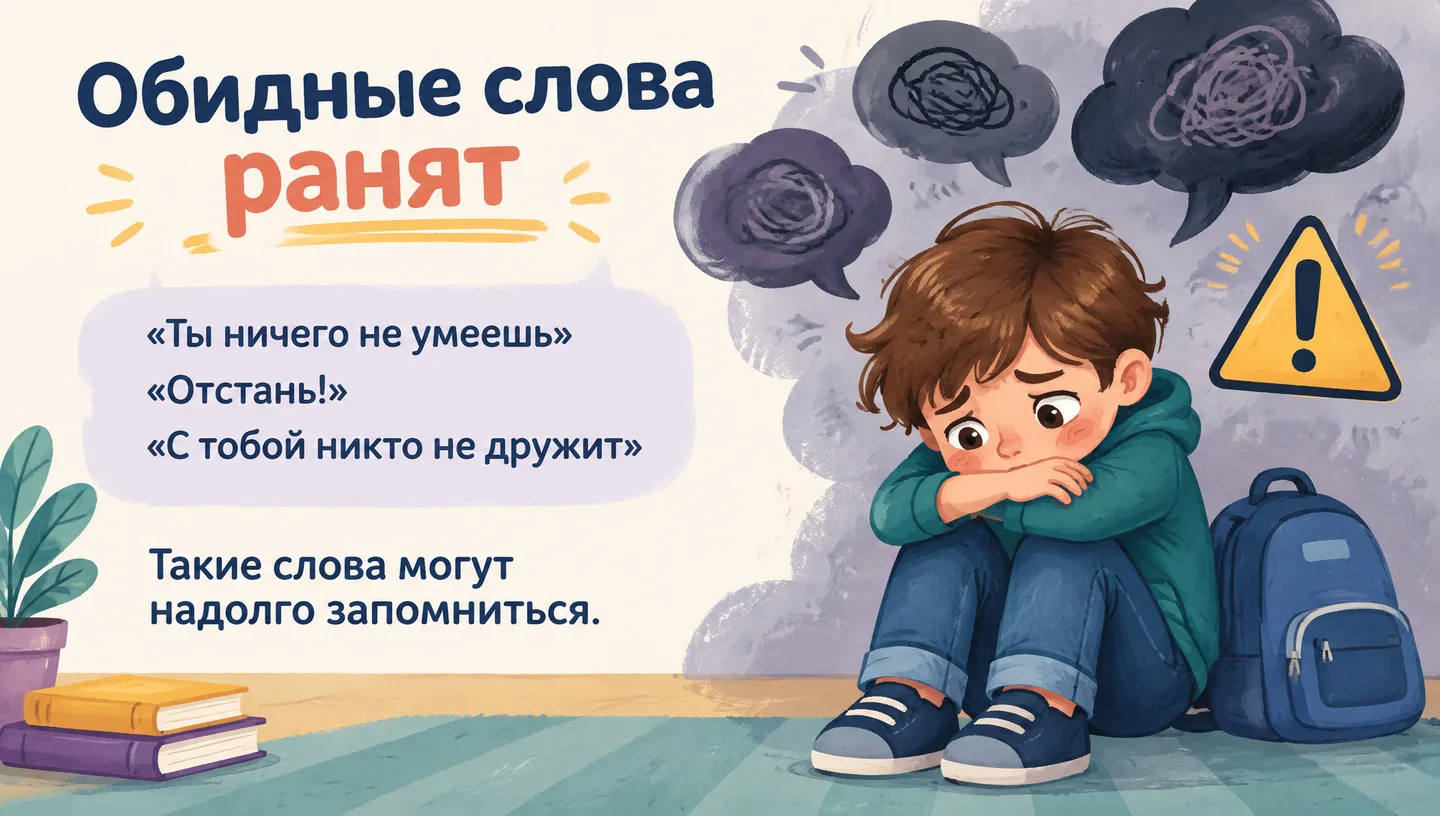 Обидные слова ранят