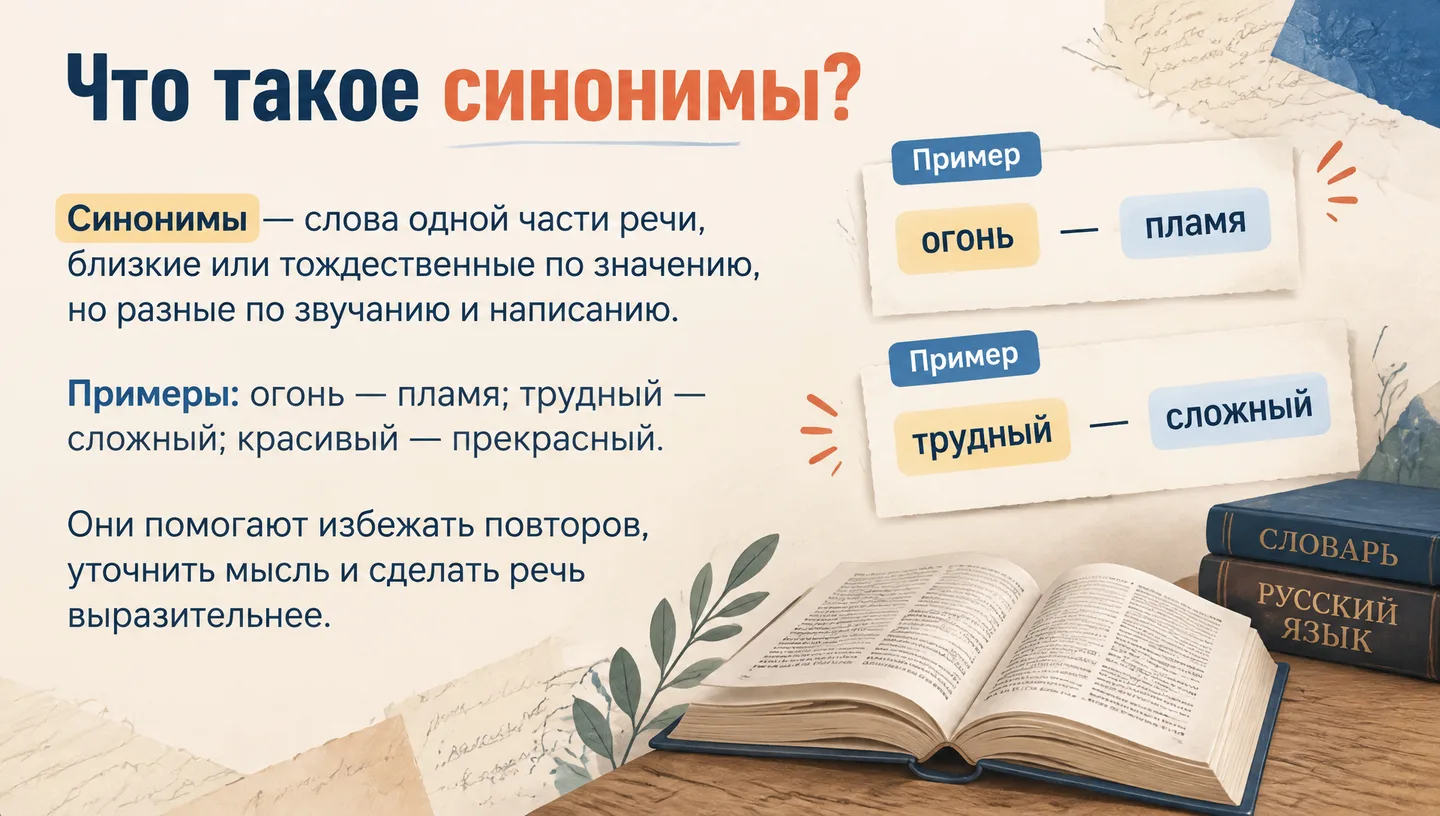 Что такое синонимы?