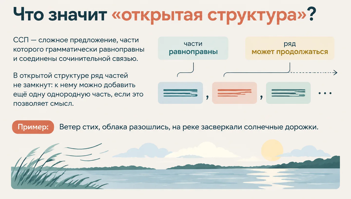 Что значит «открытая структура»?