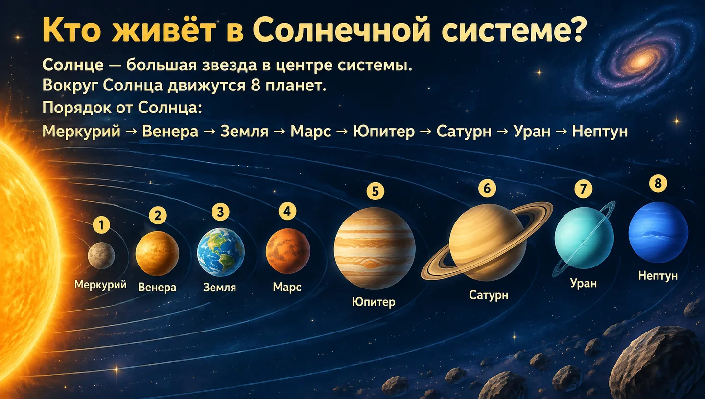 Кто живёт в Солнечной системе?