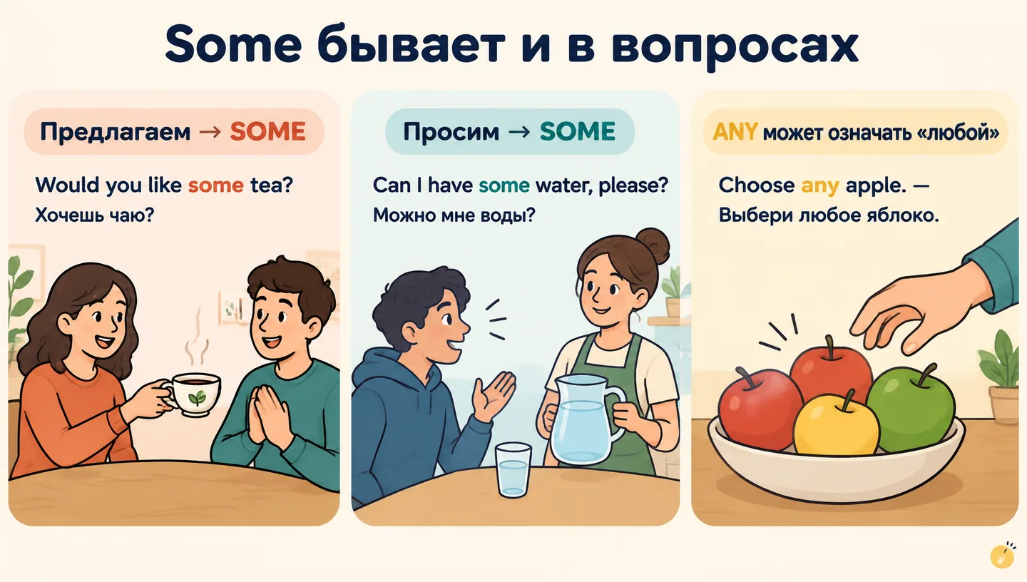 Some бывает и в вопросах