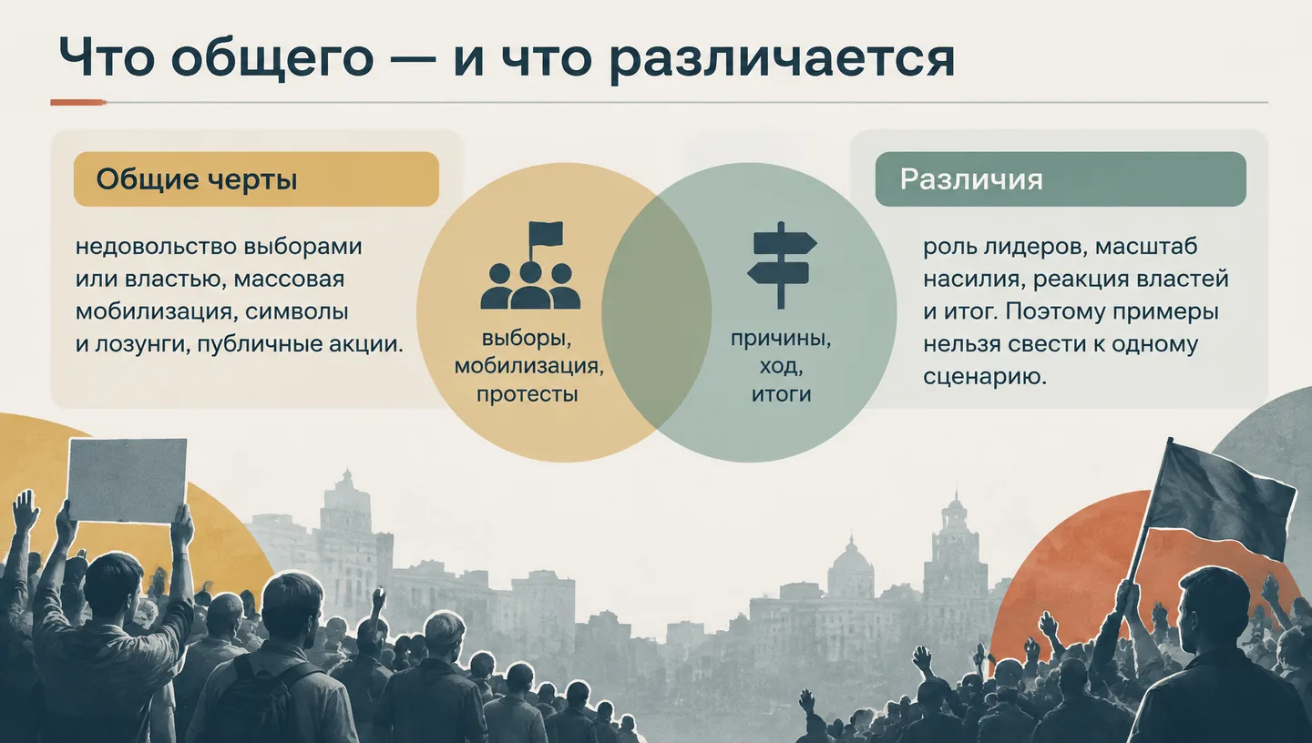 Что общего — и что различается