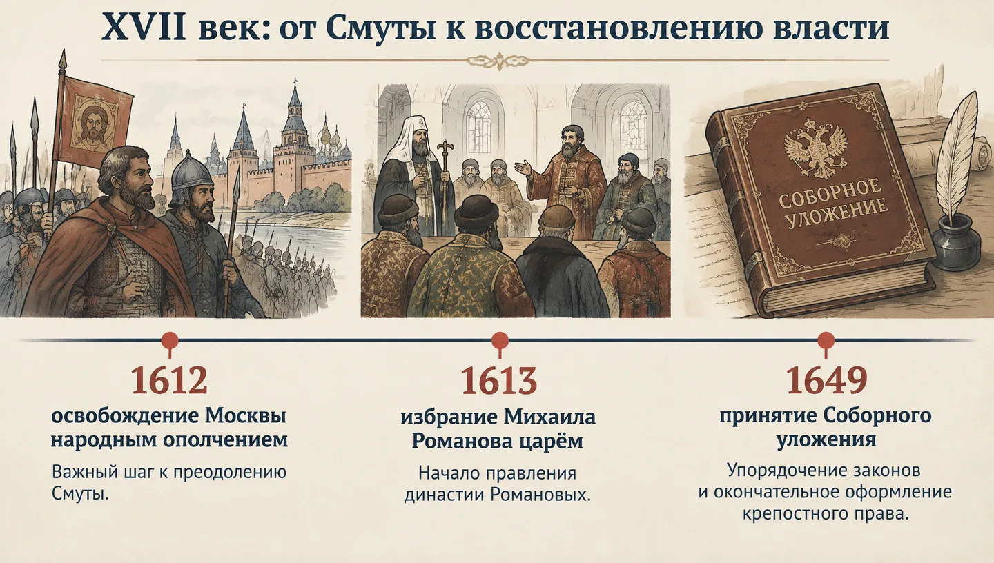 XVII век: от Смуты к восстановлению власти