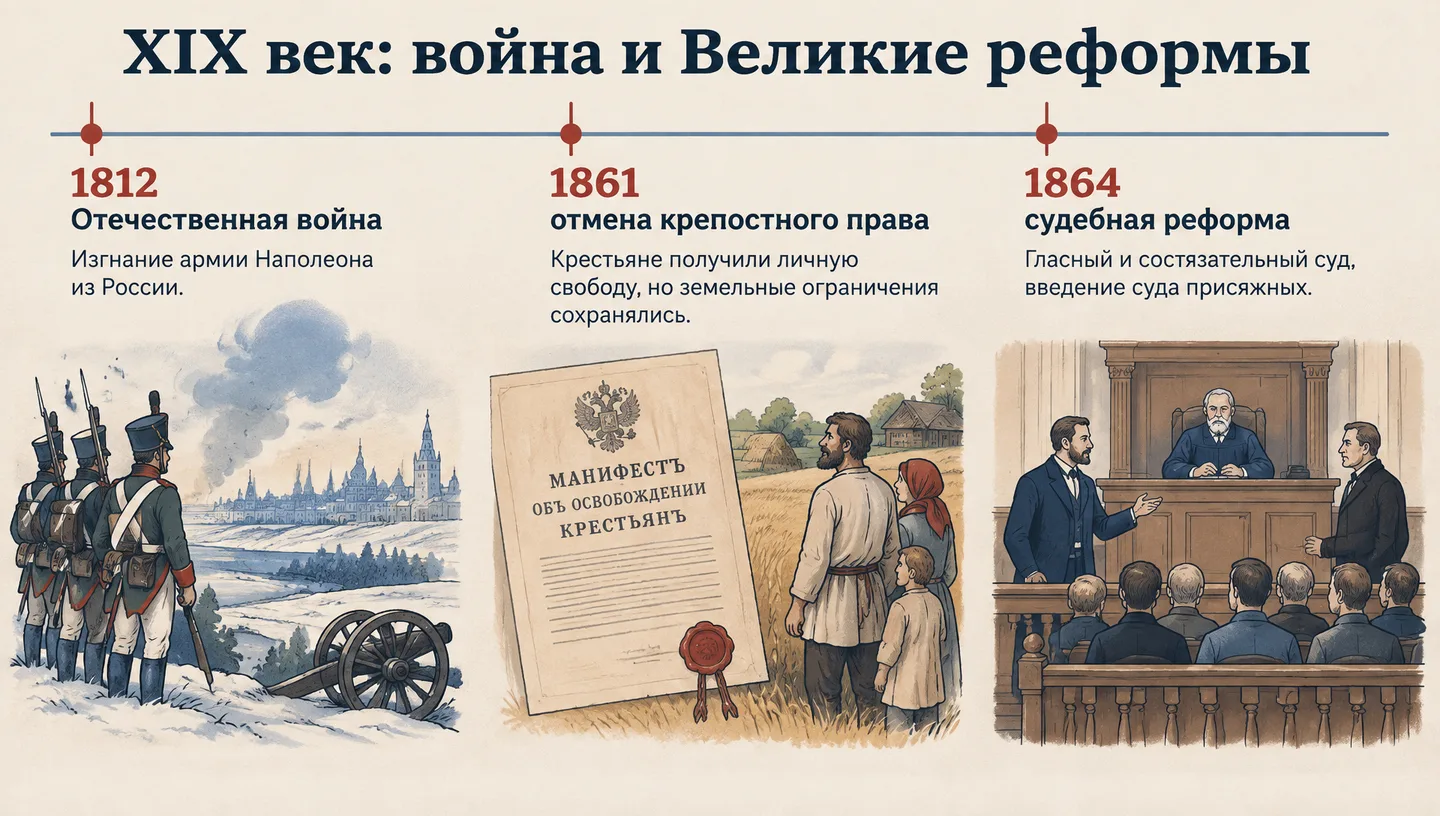 XIX век: война и Великие реформы