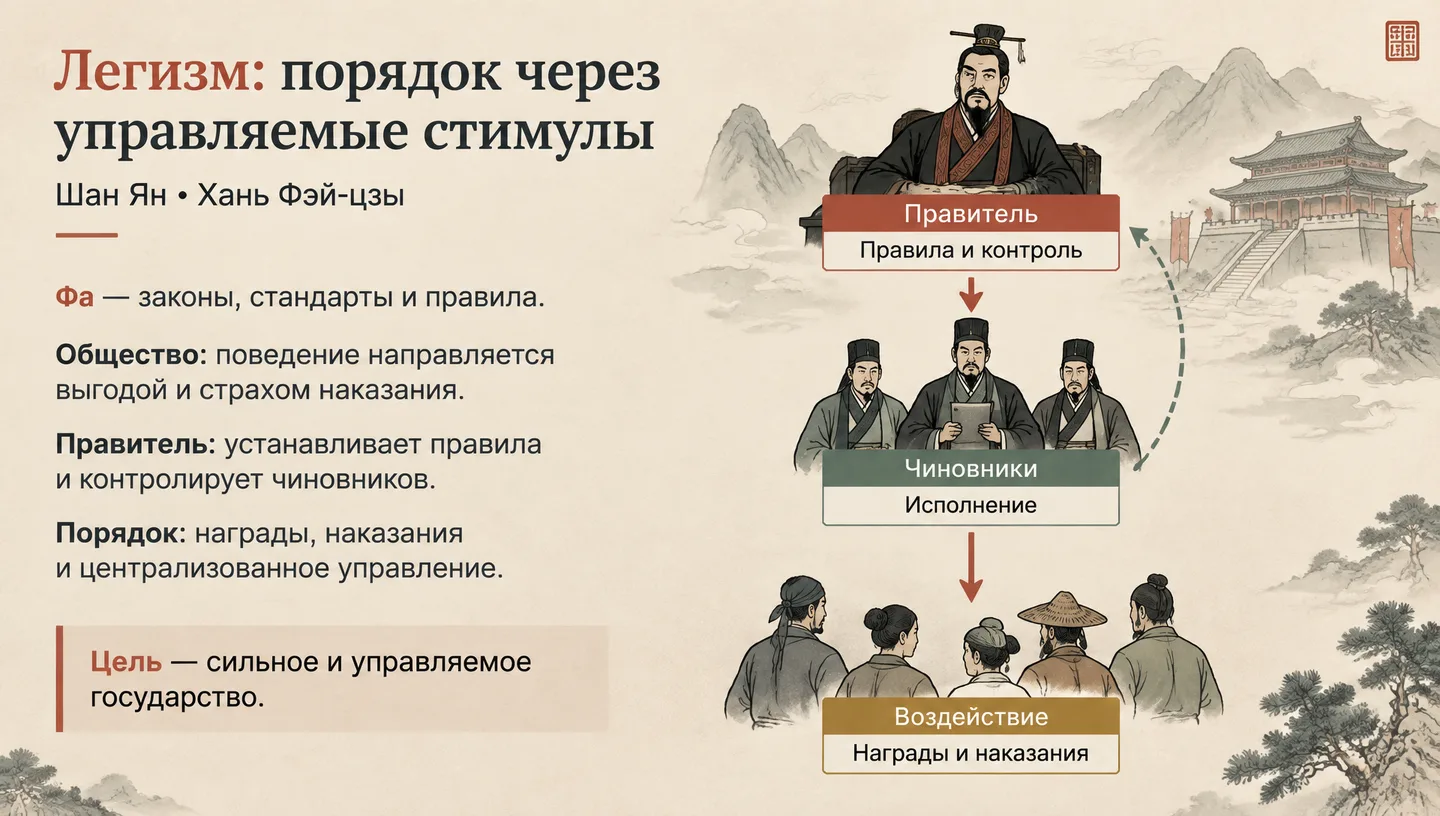 Легизм: порядок через управляемые стимулы