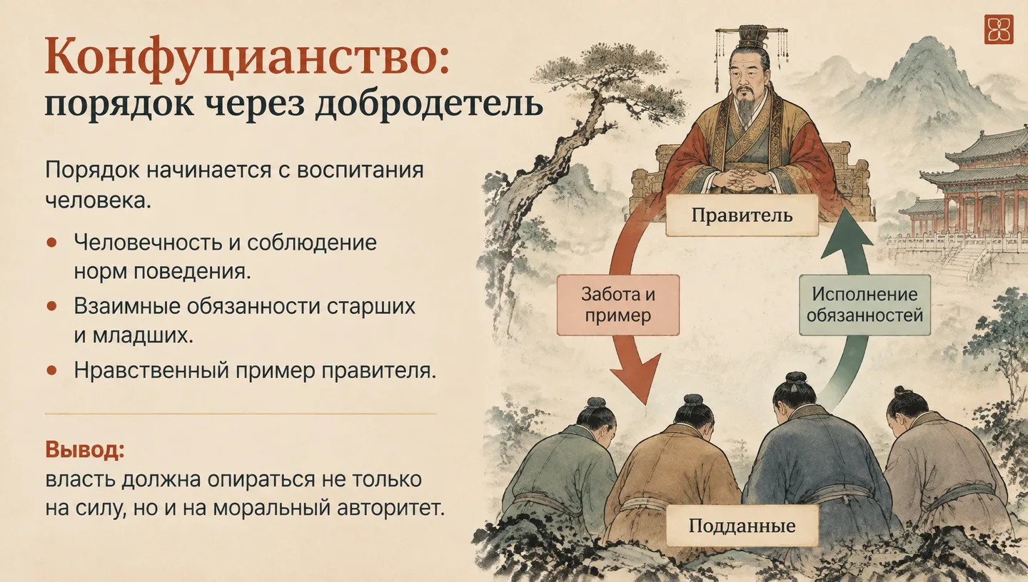 Конфуцианство: порядок через добродетель