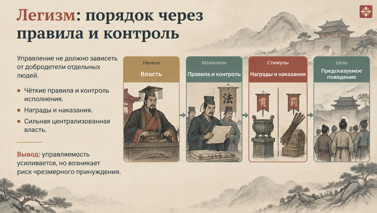 Легизм: порядок через правила и контроль