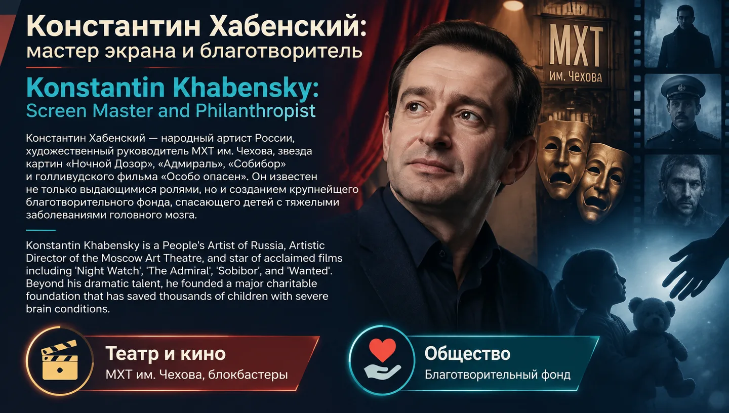 Константин Хабенский: мастер экрана и благотворитель / Konstantin Khabensky: Screen Master and Philanthropist