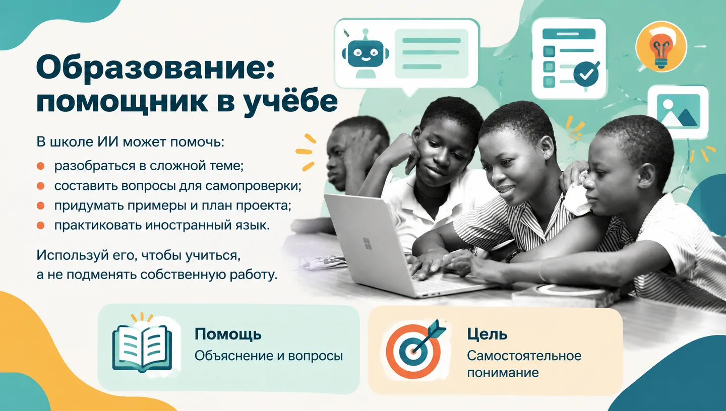 Образование: помощник в учёбе