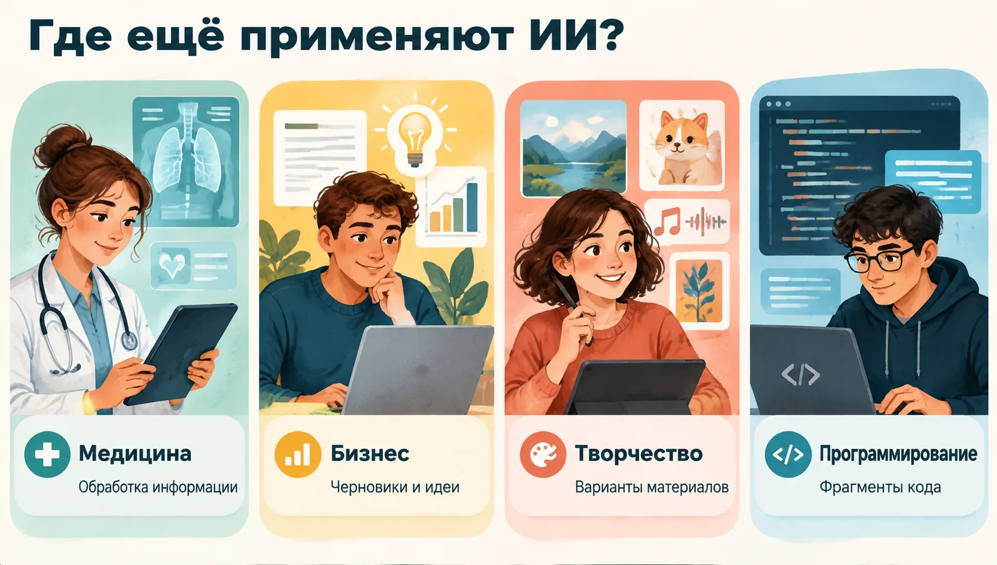 Где ещё применяют ИИ?
