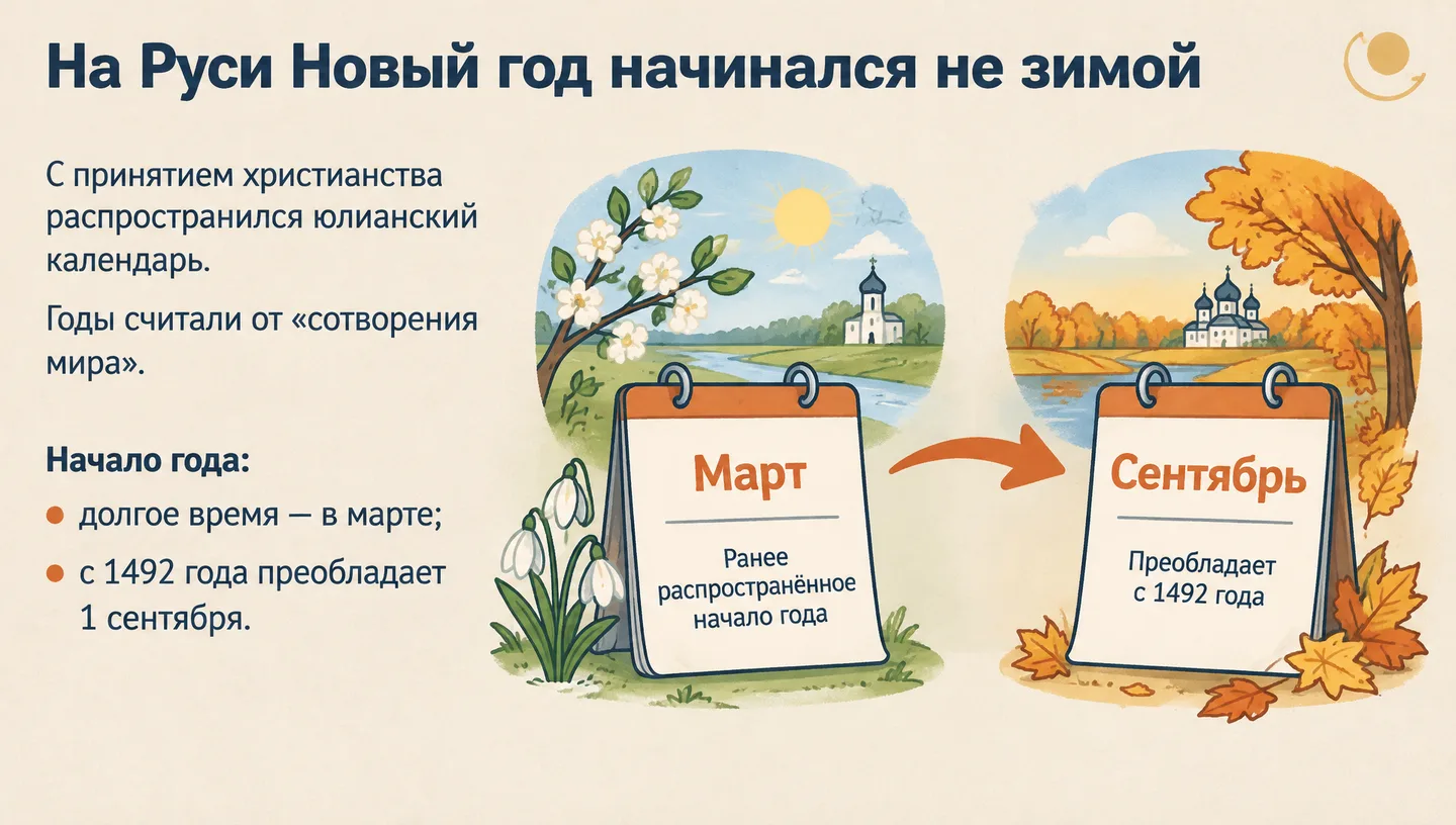 На Руси Новый год начинался не зимой