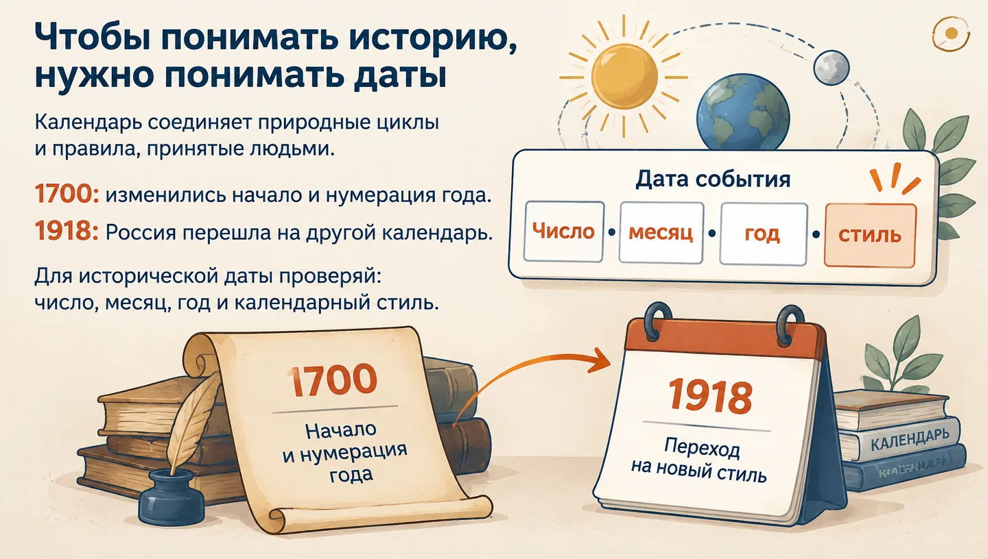 Чтобы понимать историю, нужно понимать даты