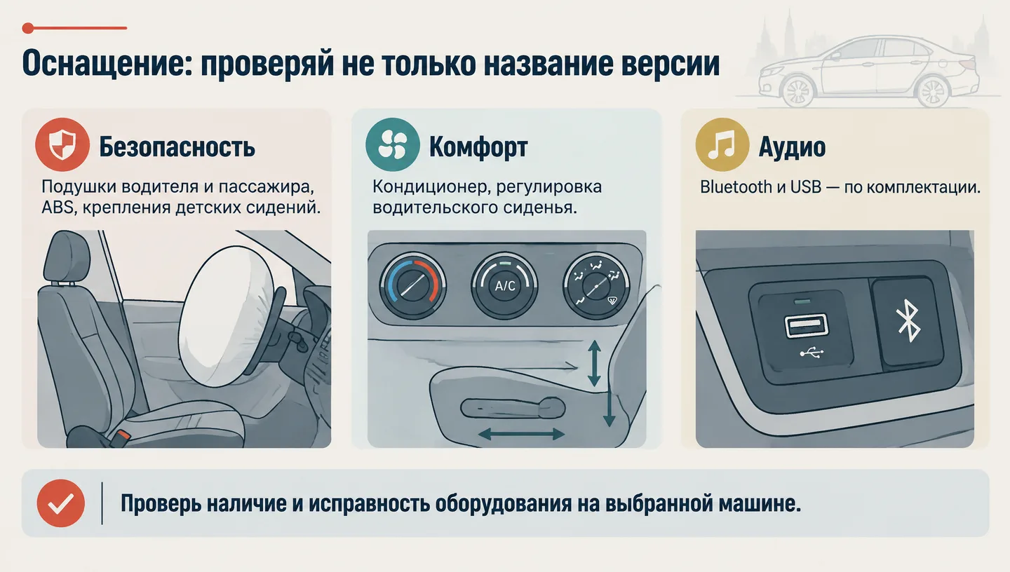 Оснащение: проверяй не только название версии