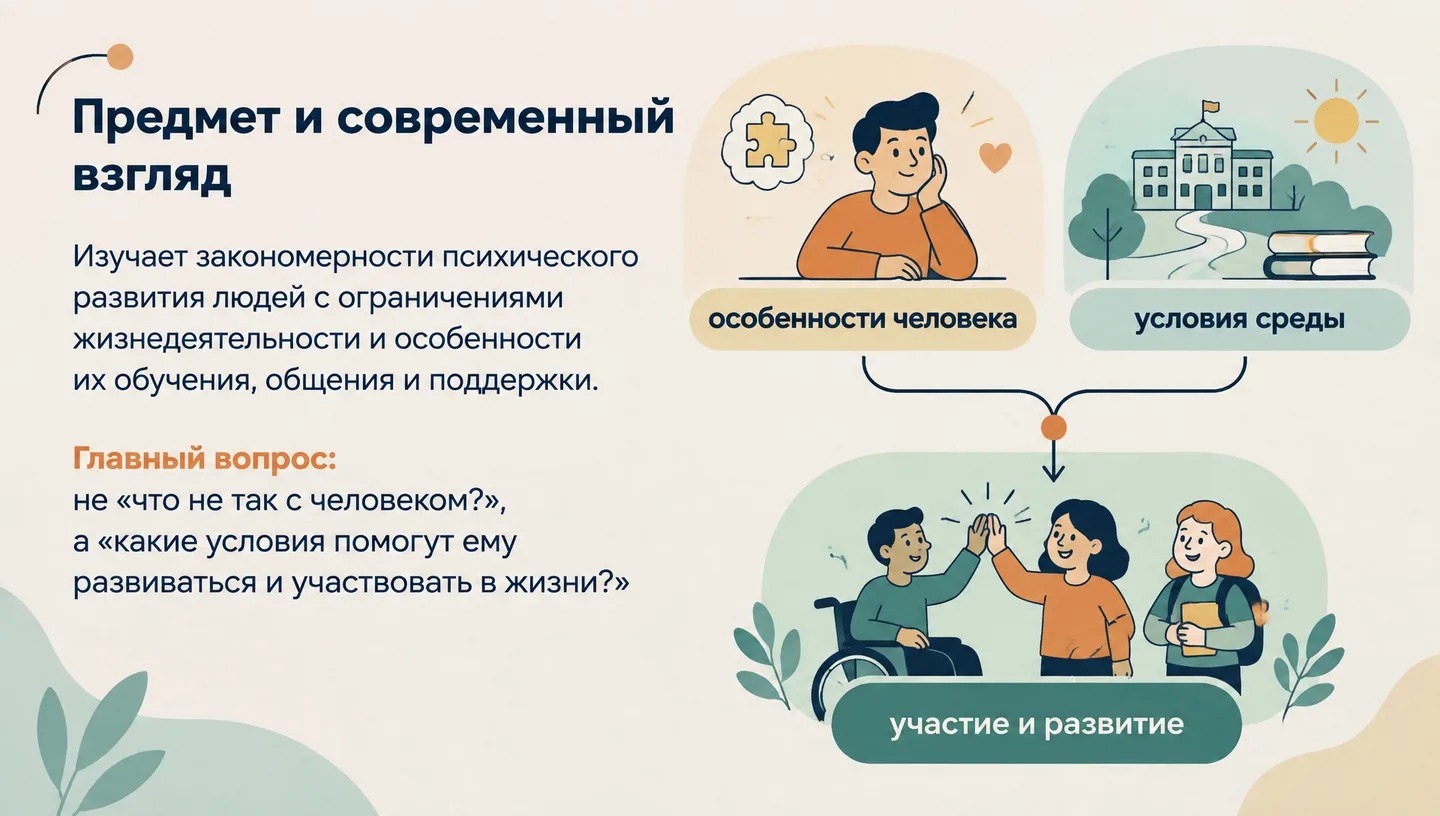 Предмет и современный взгляд