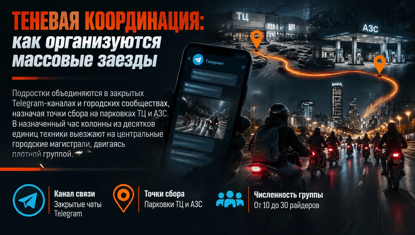 Теневая координация: как организуются массовые заезды