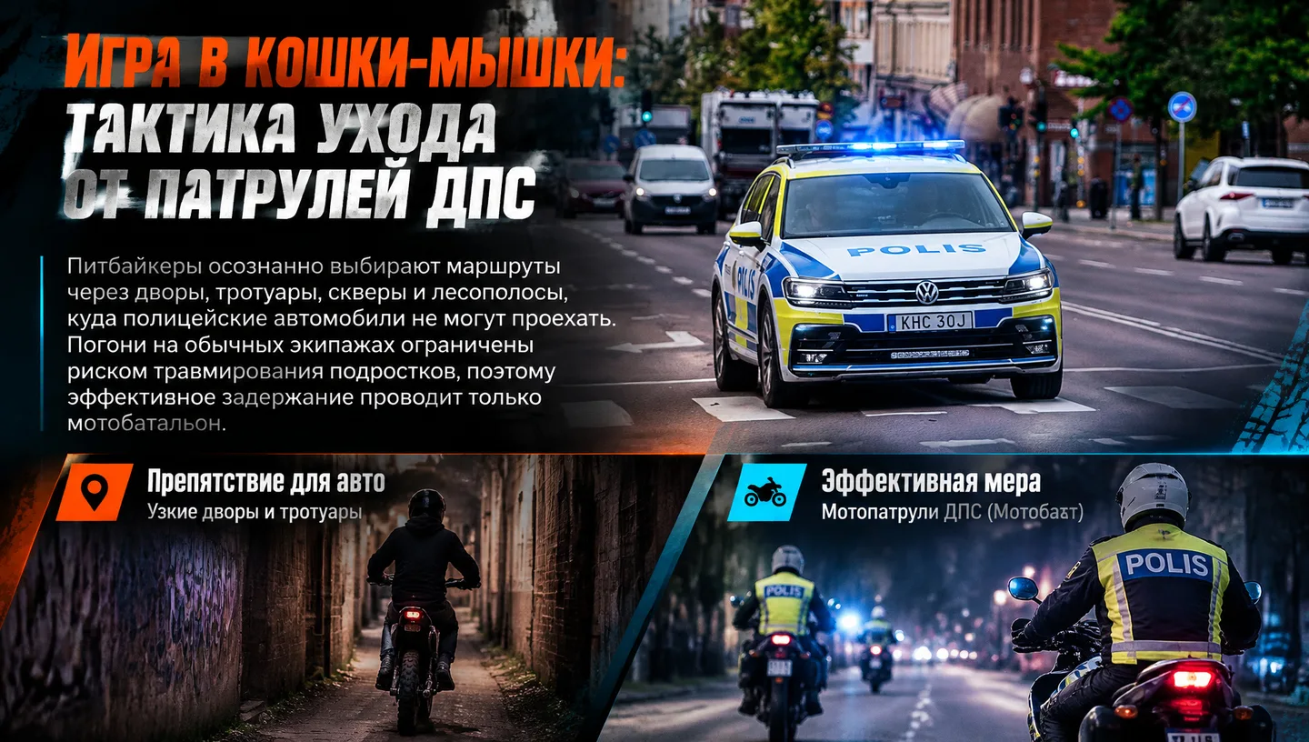 Игра в кошки-мышки: тактика ухода от патрулей ДПС