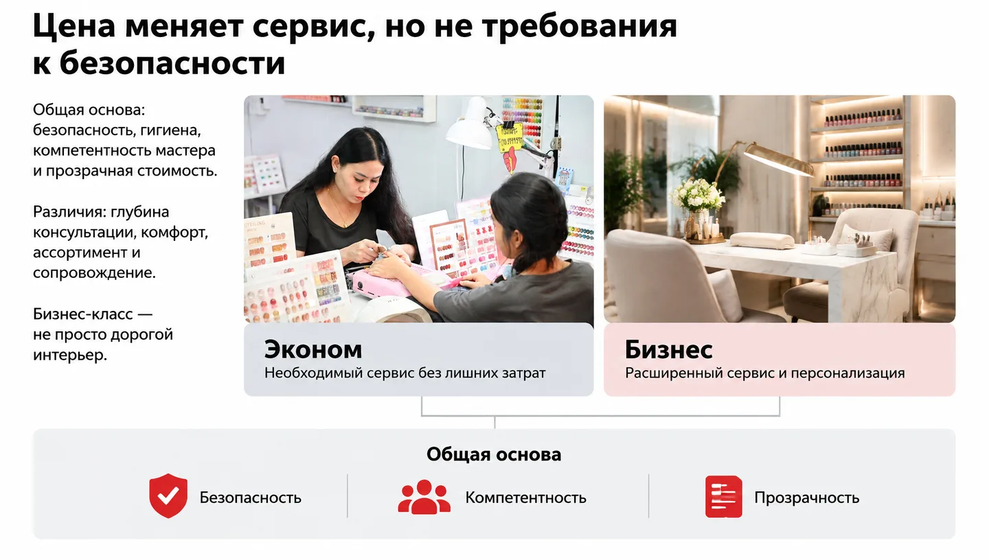 Цена меняет сервис, но не требования к безопасности
