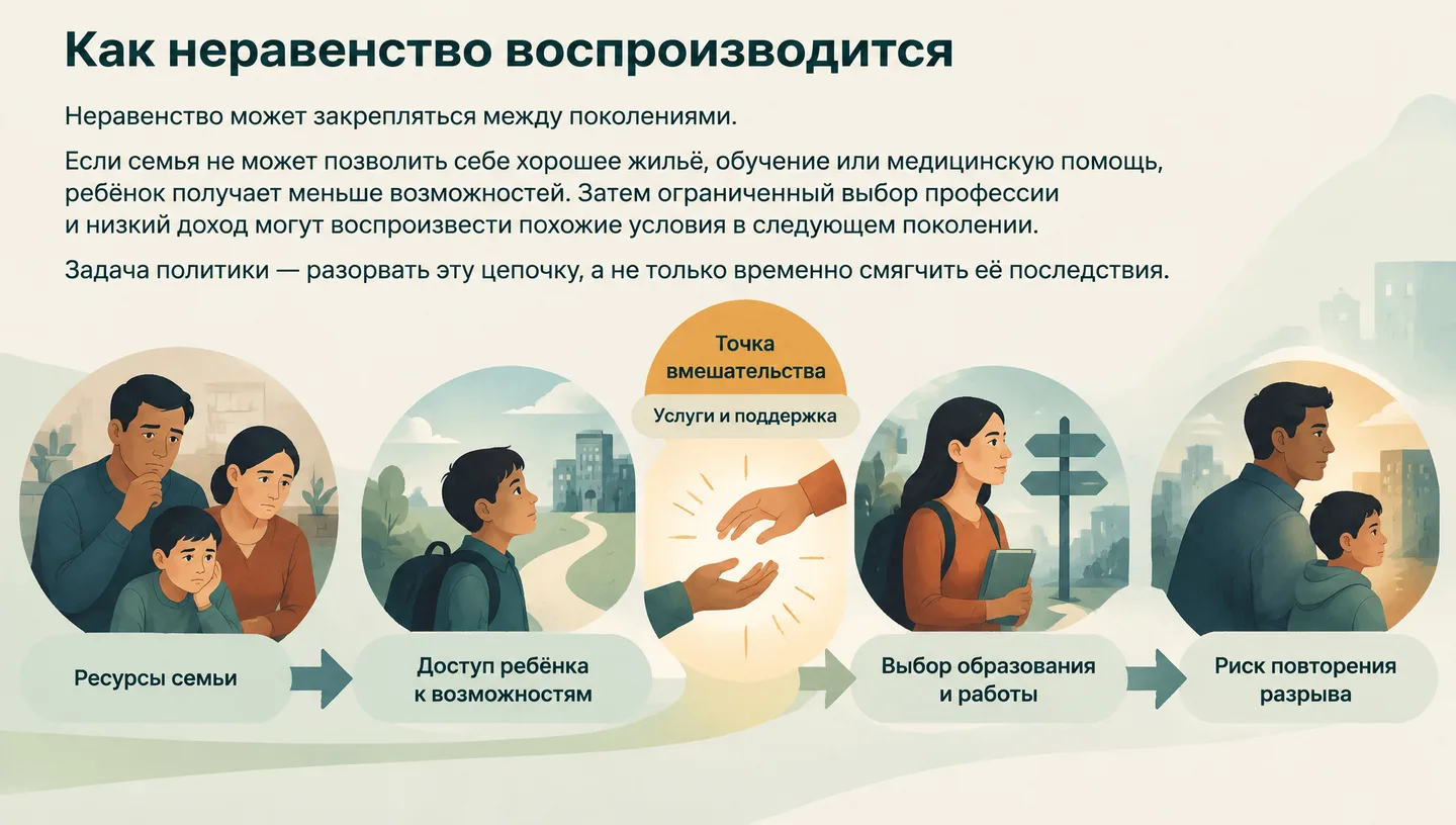 Как неравенство воспроизводится