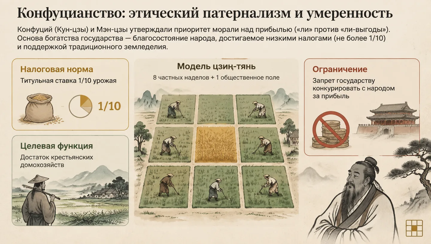 Конфуцианство: этический патернализм и умеренность