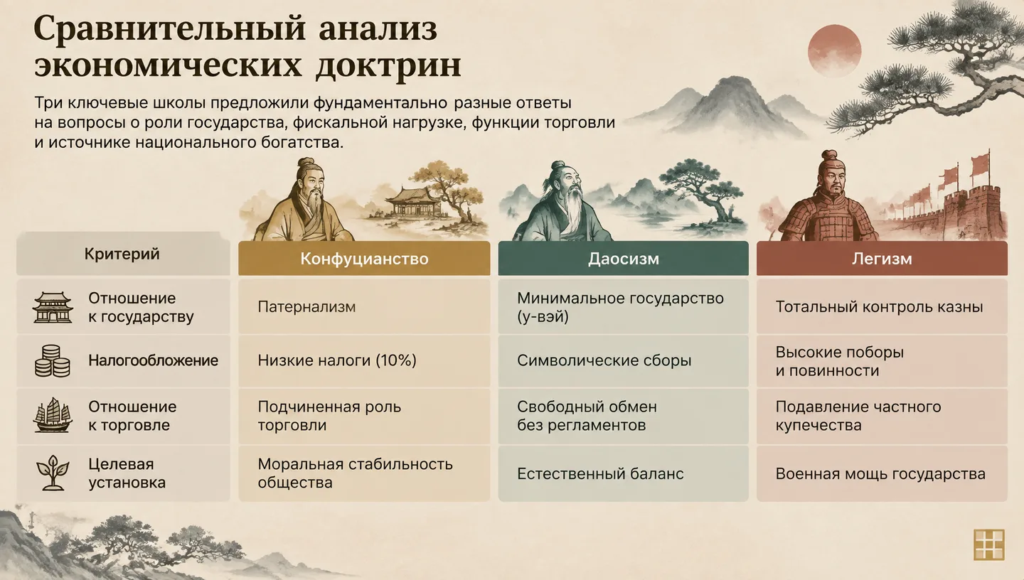 Сравнительный анализ экономических доктрин
