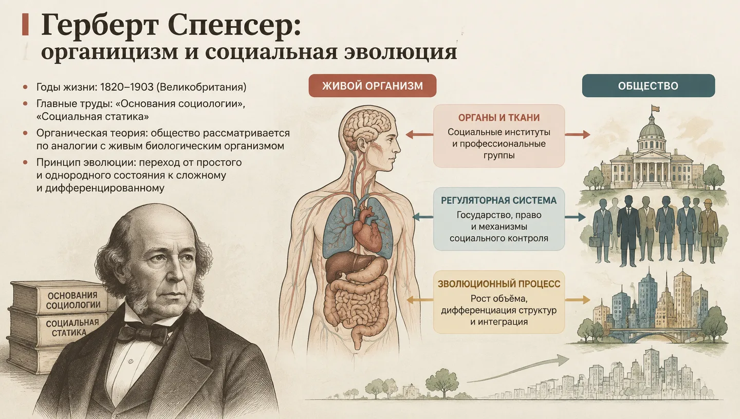 Герберт Спенсер: органицизм и социальная эволюция