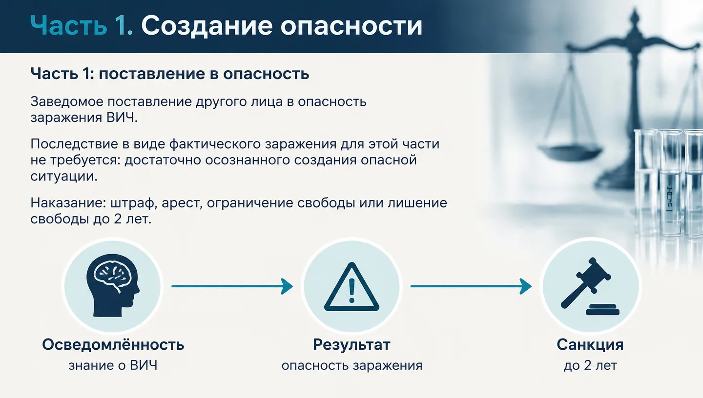 Часть 1. Создание опасности
