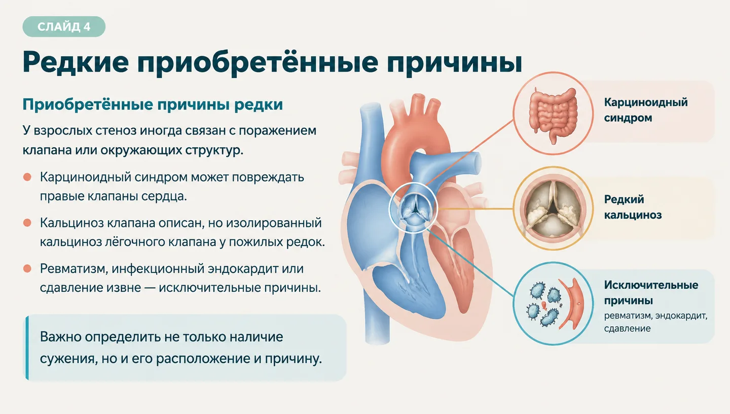 Редкие приобретённые причины