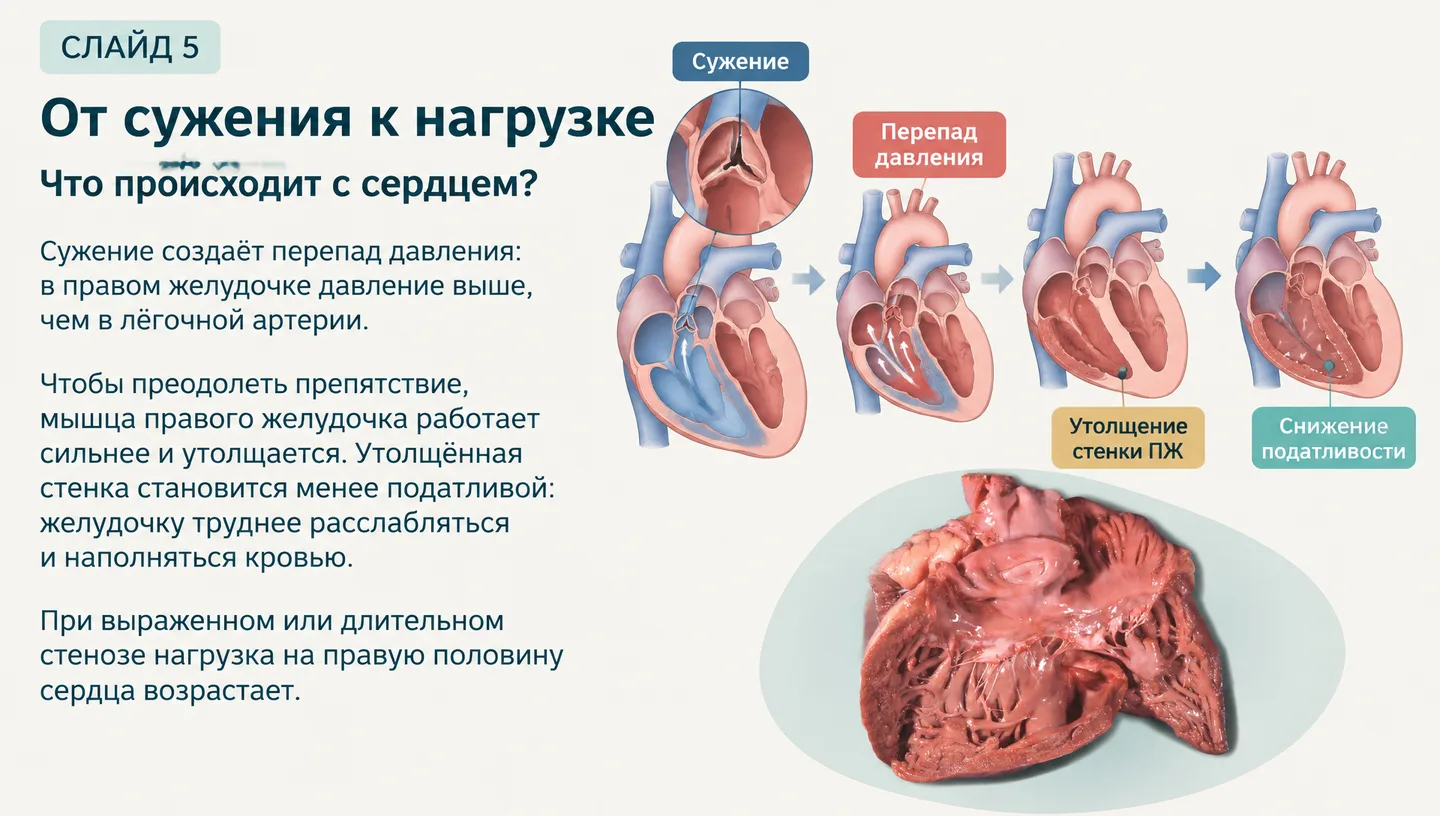 От сужения к нагрузке на сердце