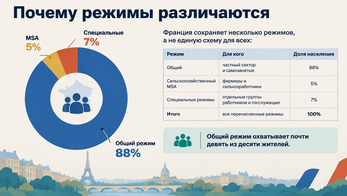 Почему режимы различаются