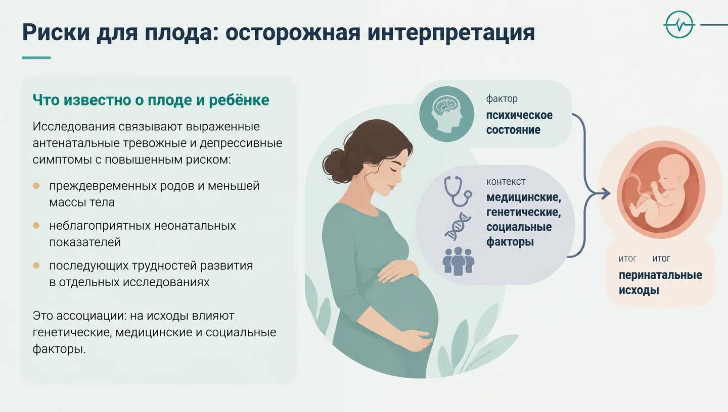 Риски для плода: осторожная интерпретация