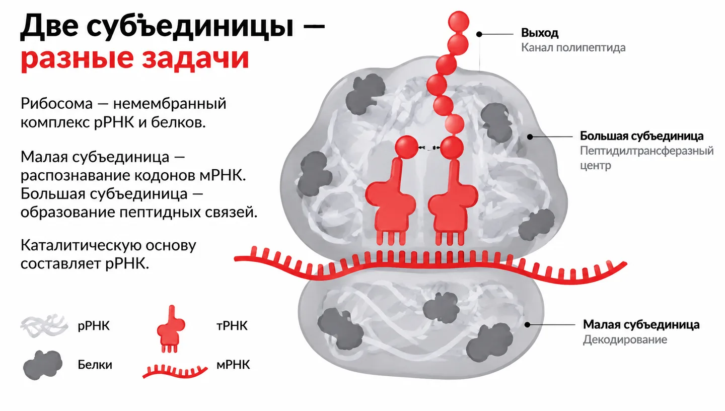 Две субъединицы — разные задачи