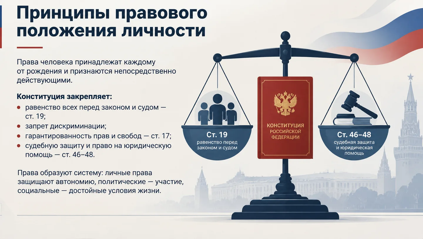 Принципы правового положения личности