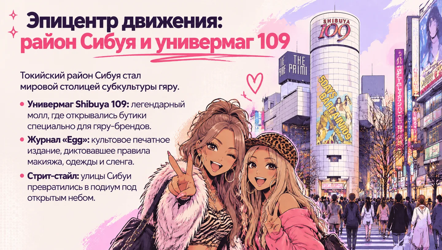 Эпицентр движения: район Сибуя и универмаг 109